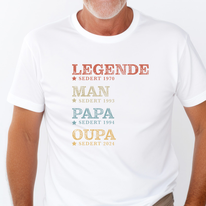 Dad Legend Tshirt Afrikaans