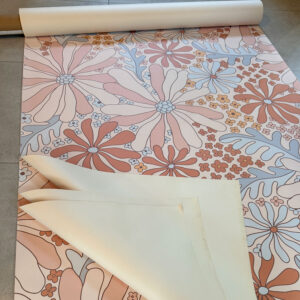Groovy Blooms Wallpaper: 4 panels