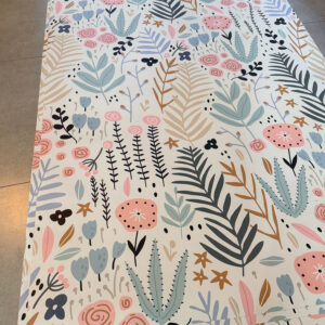 Floral Whimsy Wallpaper: 3 panels